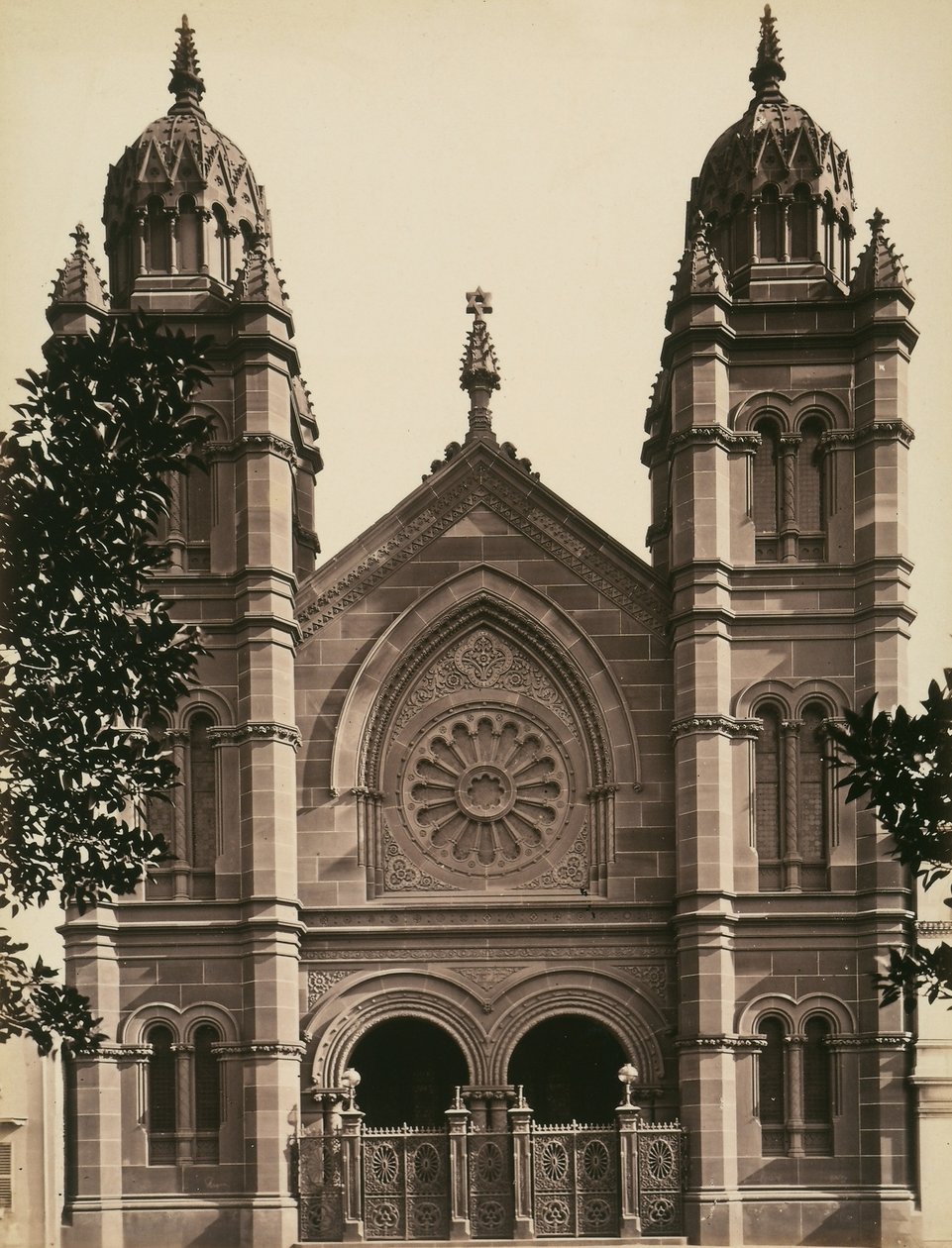 Fasad av den stora synagogan i Sydney av Australian Photographer