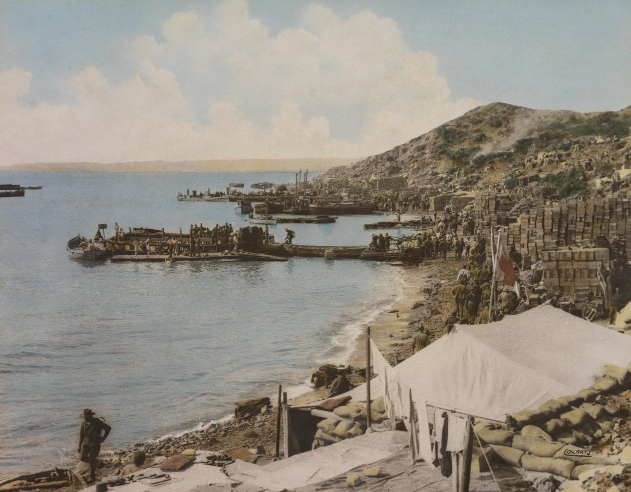 Anzac Cove, Gallipoli, Turkiet, 1915 av Australian Photographer