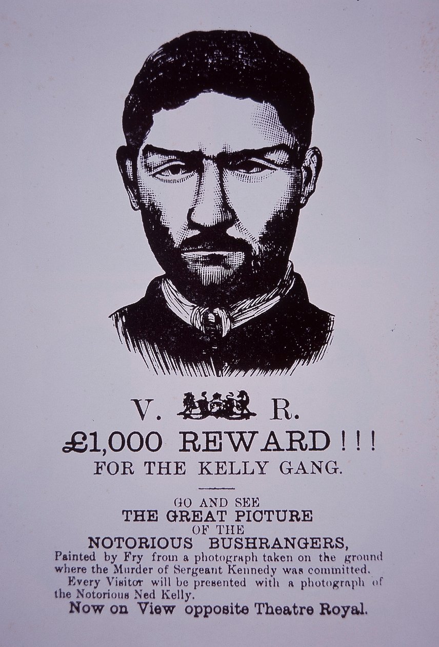 Ned Kelly belöningsaffisch av Australian School