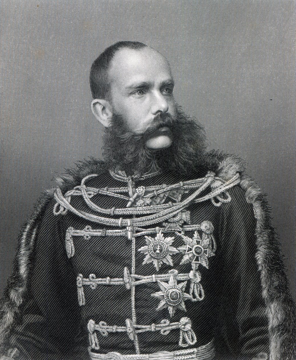 Kejsar Franz Josef I av Österrike, graverad av George J. Stodard av Austrian Photographer