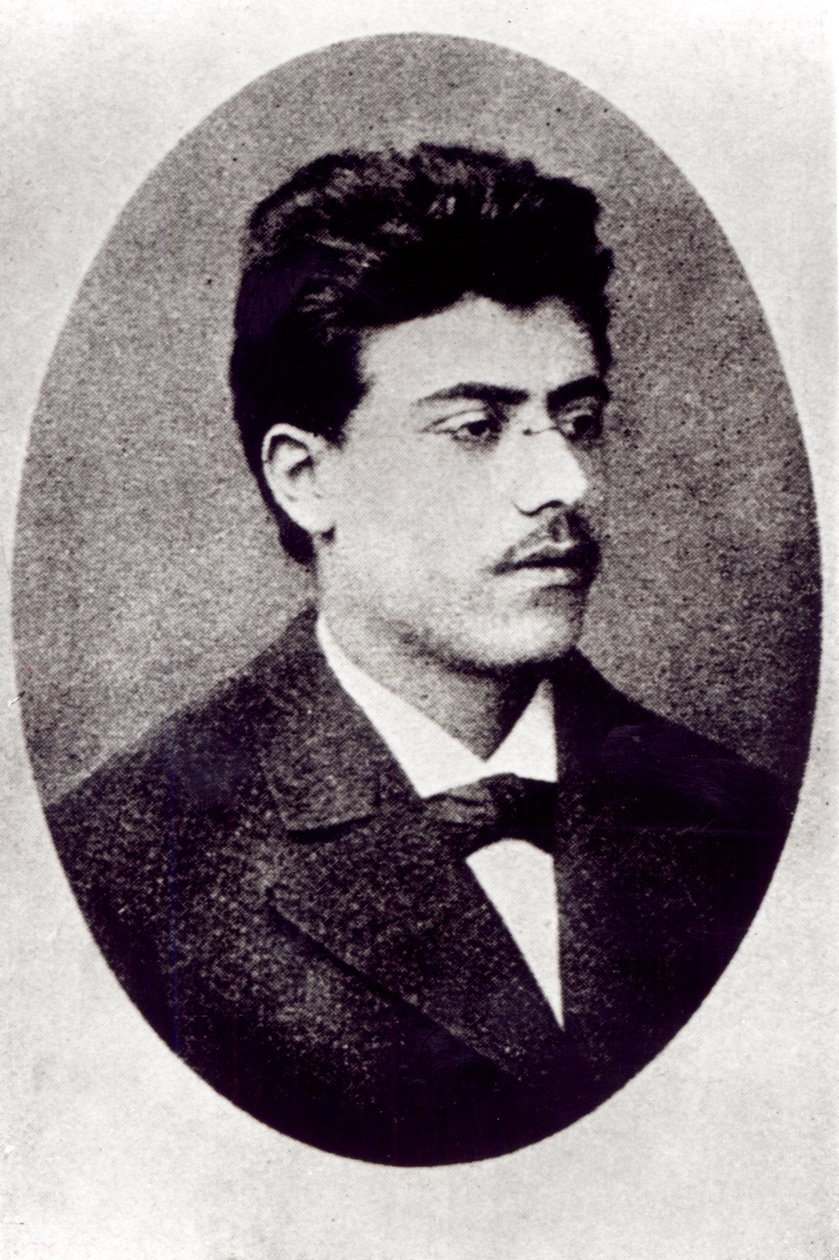 Porträtt av Gustav Mahler, 1878 av Austrian Photographer