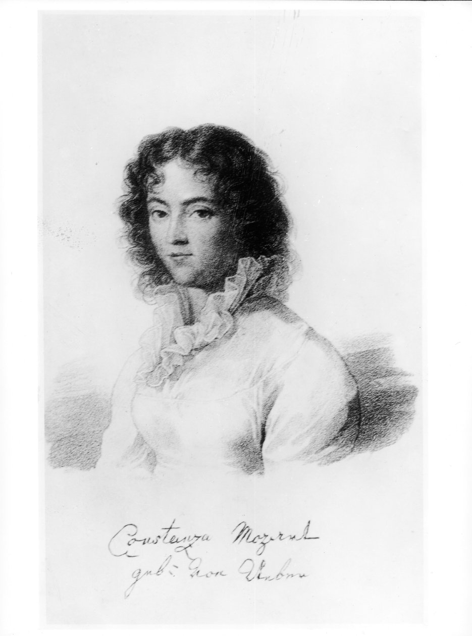 Porträtt av Constanze Mozart (1762-1842) 1828 av Austrian School