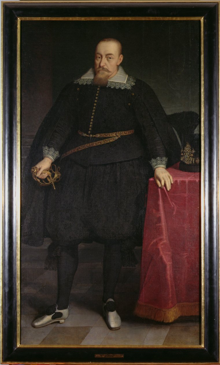 Porträtt av Sigismund III (1566-1632) av Austrian School