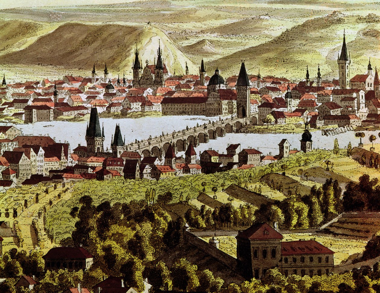 Utsikt över Prag av Austrian School