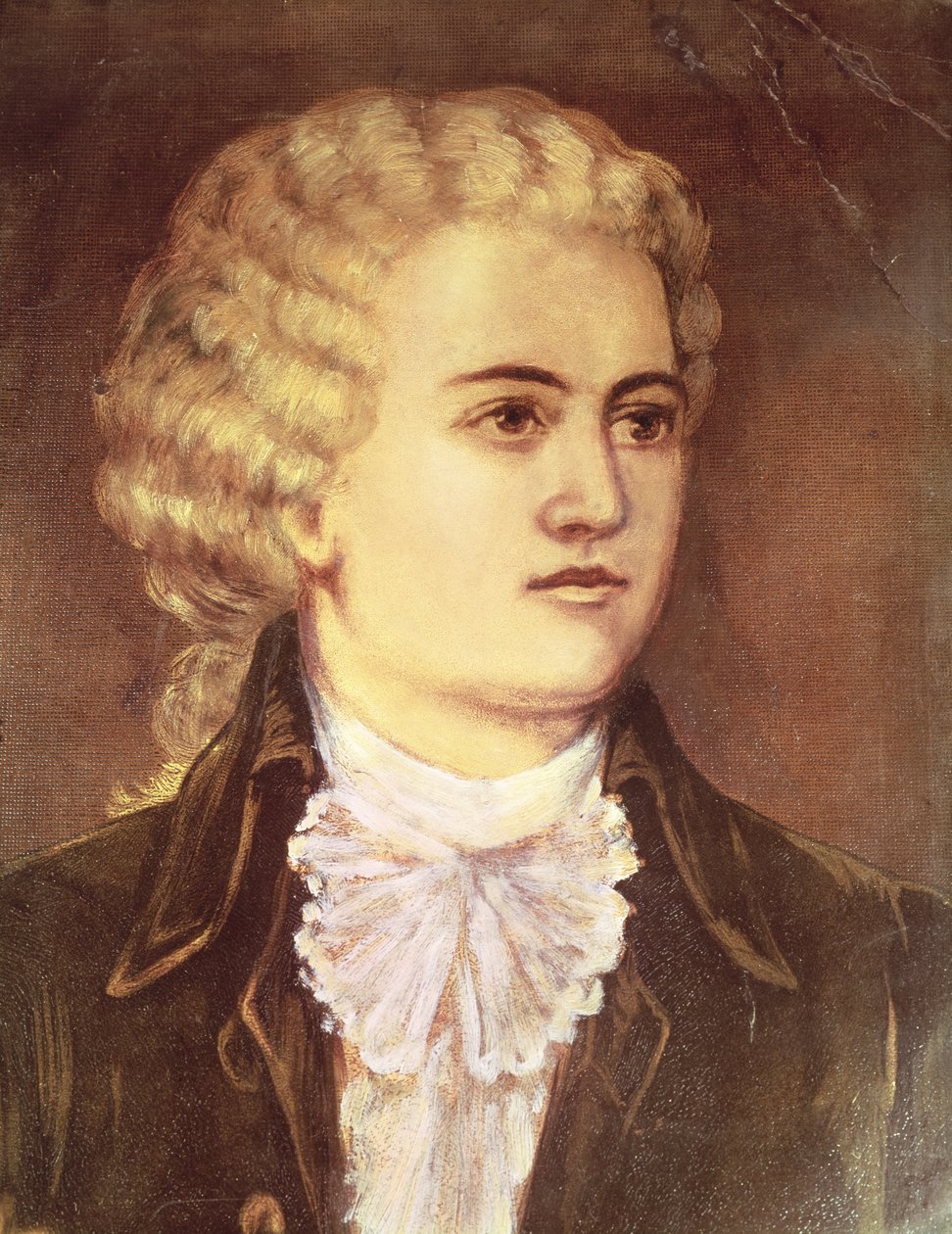 Wolfgang Amadeus Mozart (1756-91) under sit ophold i Prag i 1787 sverige av Austrian School