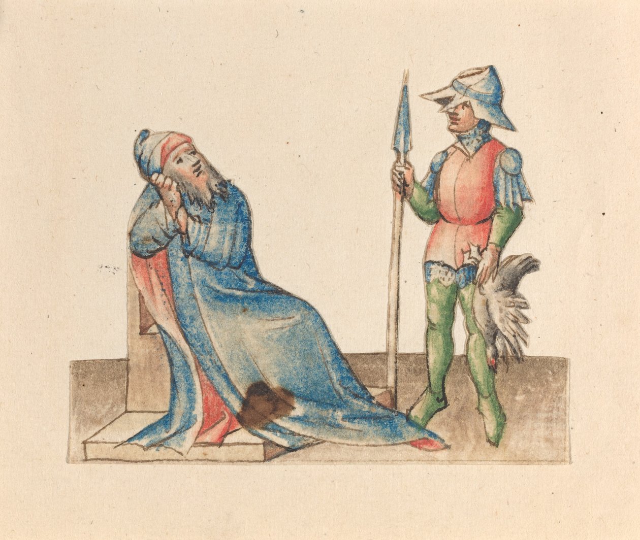 Isak och Esau av Austrian 15th Century