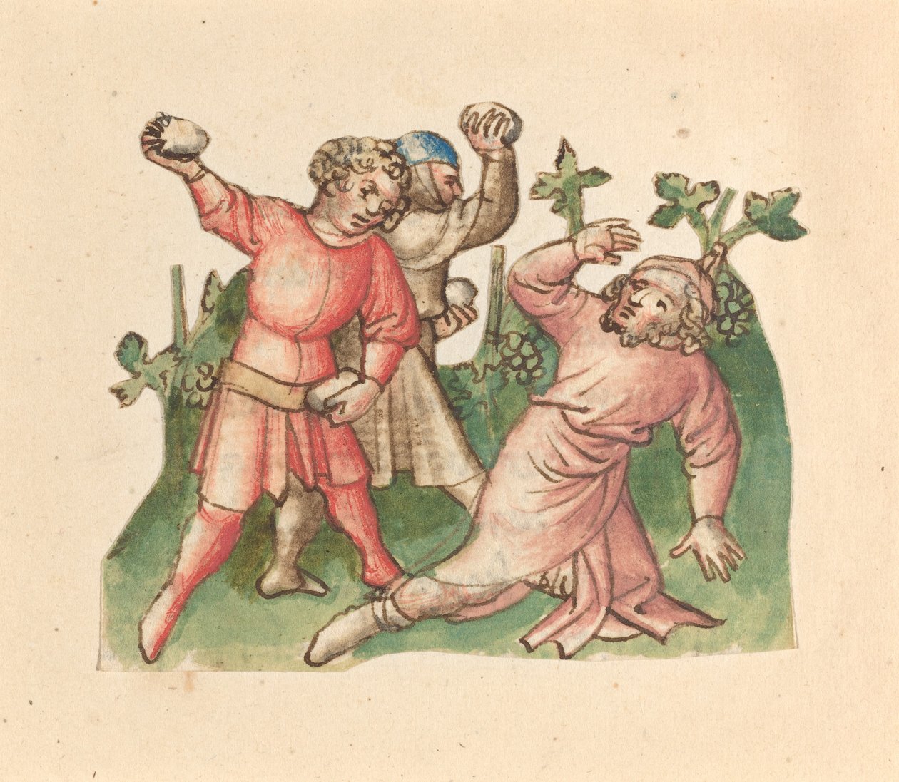 Nabots stening av Austrian 15th Century