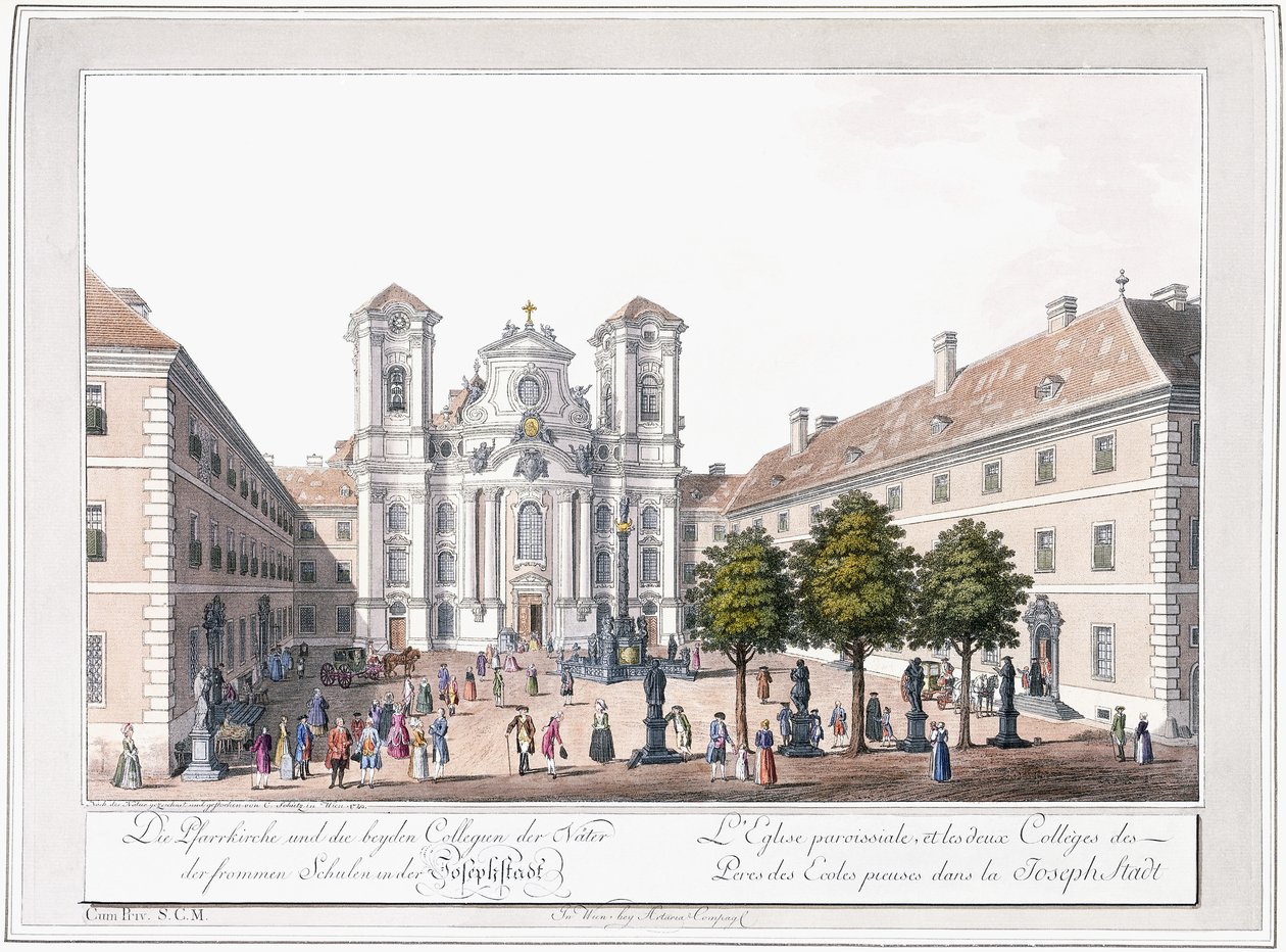 Kyrka och två skolor i Josefstadt, 1779-1792 av Austrian School