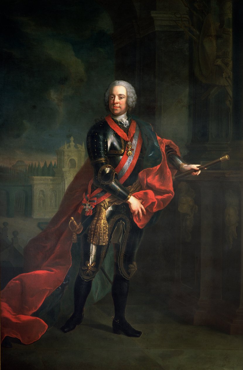 Greve Leopold Joseph von Daun (1705-66), fältmarskalk och österrikisk överbefälhavare under sjuårskriget, besegrade Fredrik den store vid belägringen av Kolin av Austrian School
