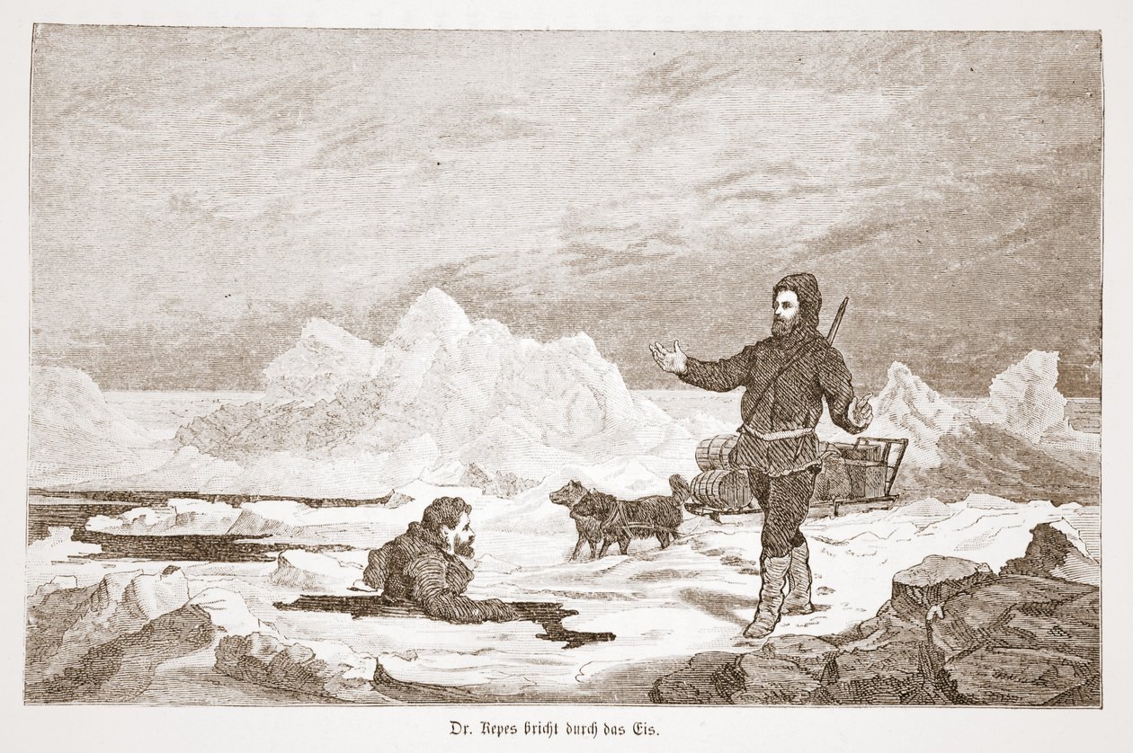 Dr Repes faller genom isen, 1876 av Austrian School