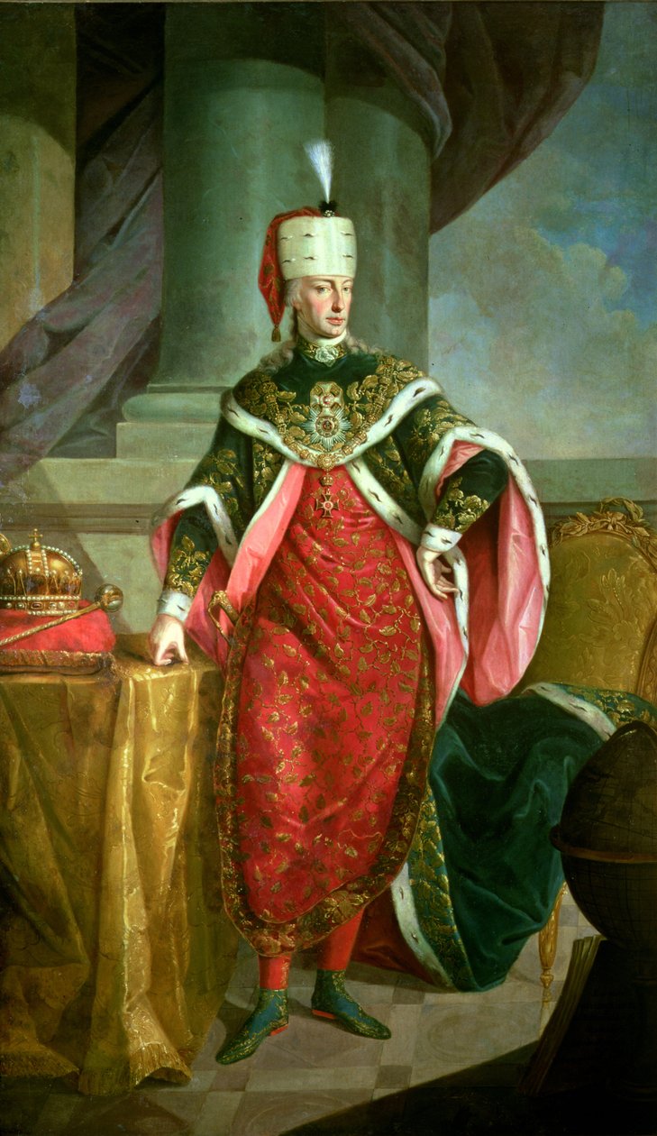 Kejsar Franciskus I (1708-65) Helig romersk kejsare, iklädd officiella klädnader av St. Stephans orden av Austrian School