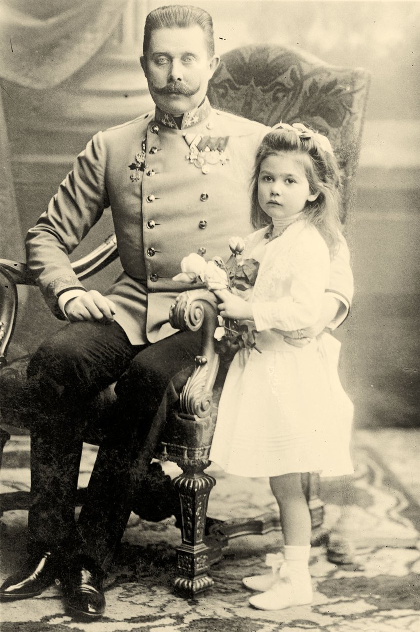 Franz Ferdinand med prinsessan Sophie av Austrian School