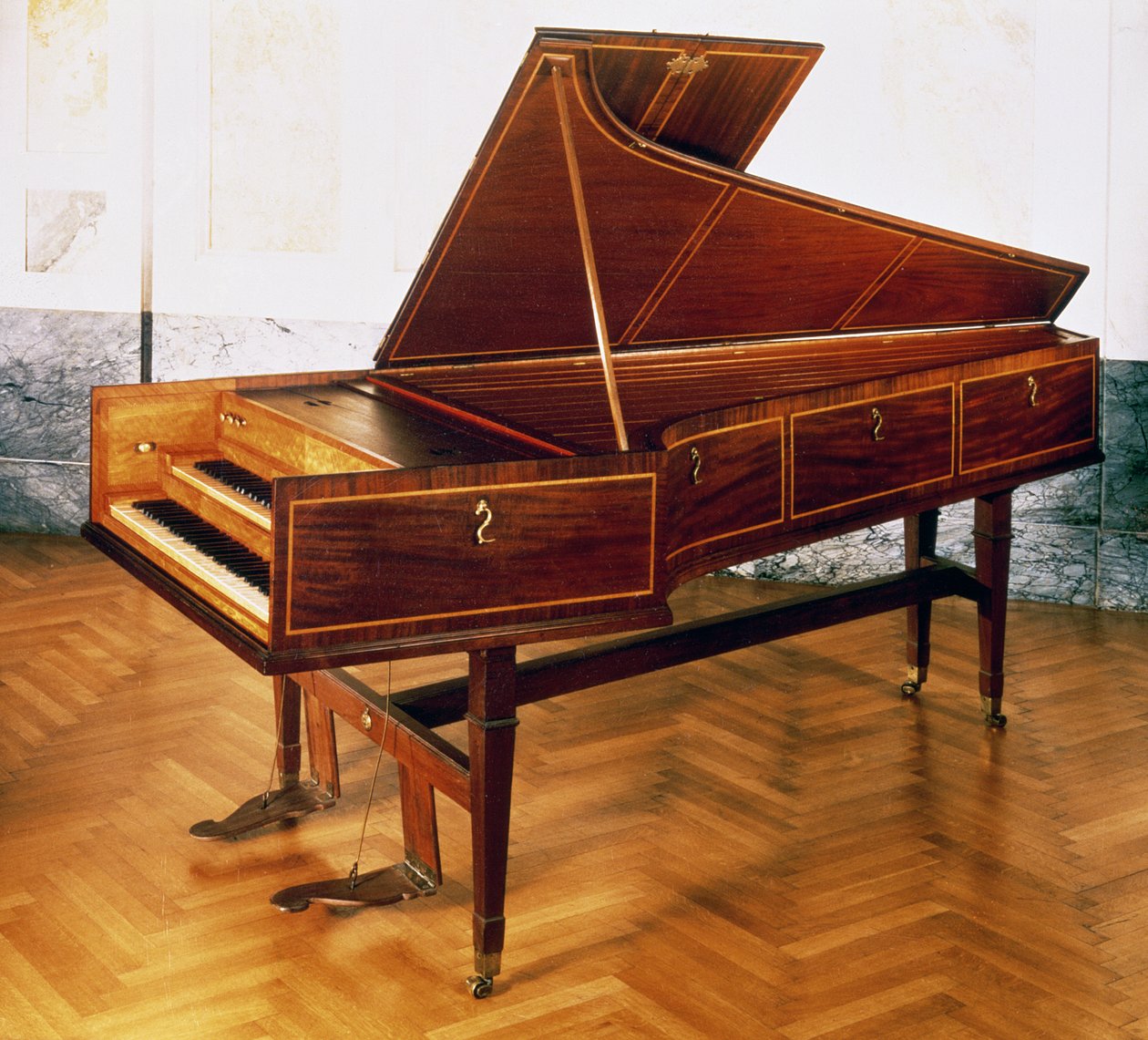 Cembalo tillhörande Franz Joseph Haydn (1732-1809) av Austrian School
