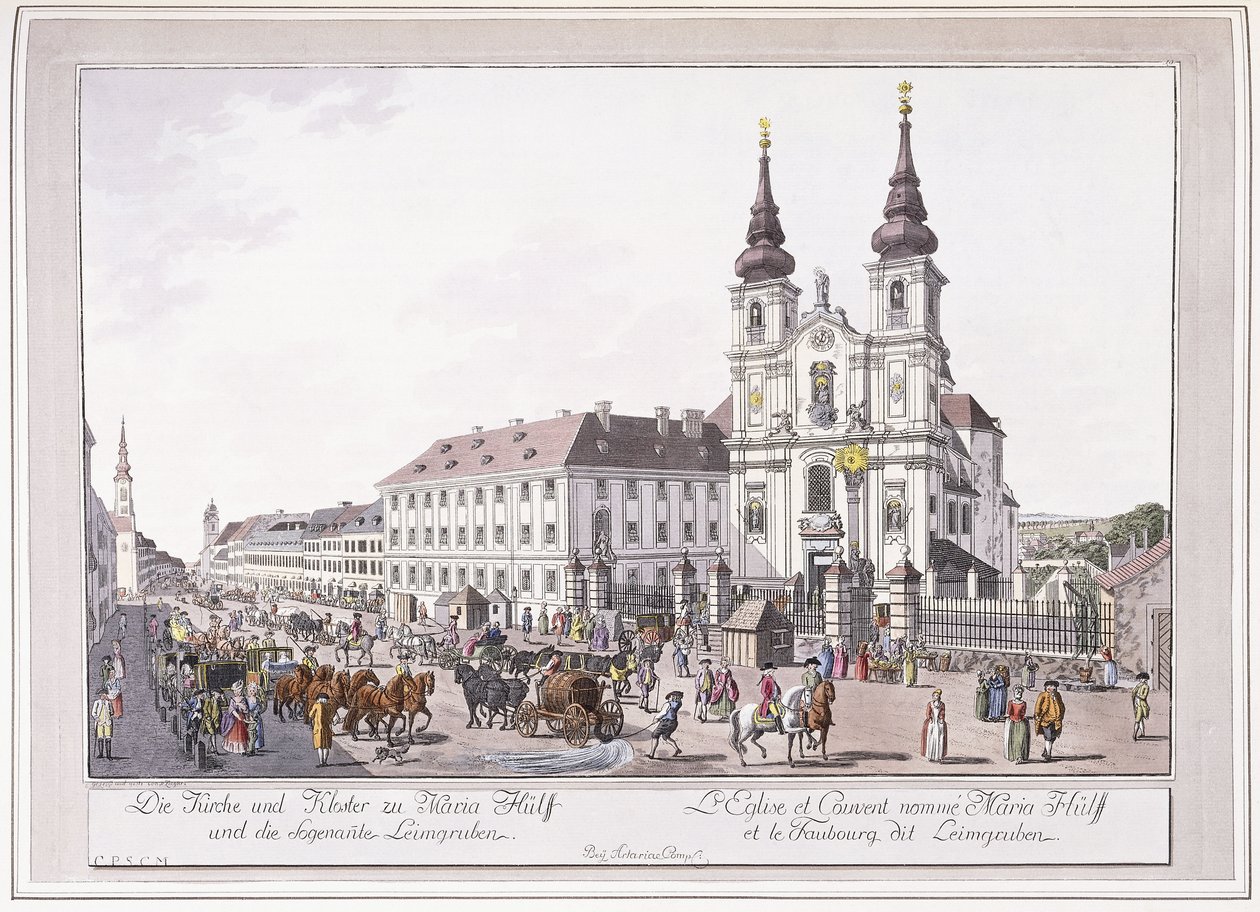 Mariahilfs församlingskyrka och kloster i Leimggruben av Austrian School
