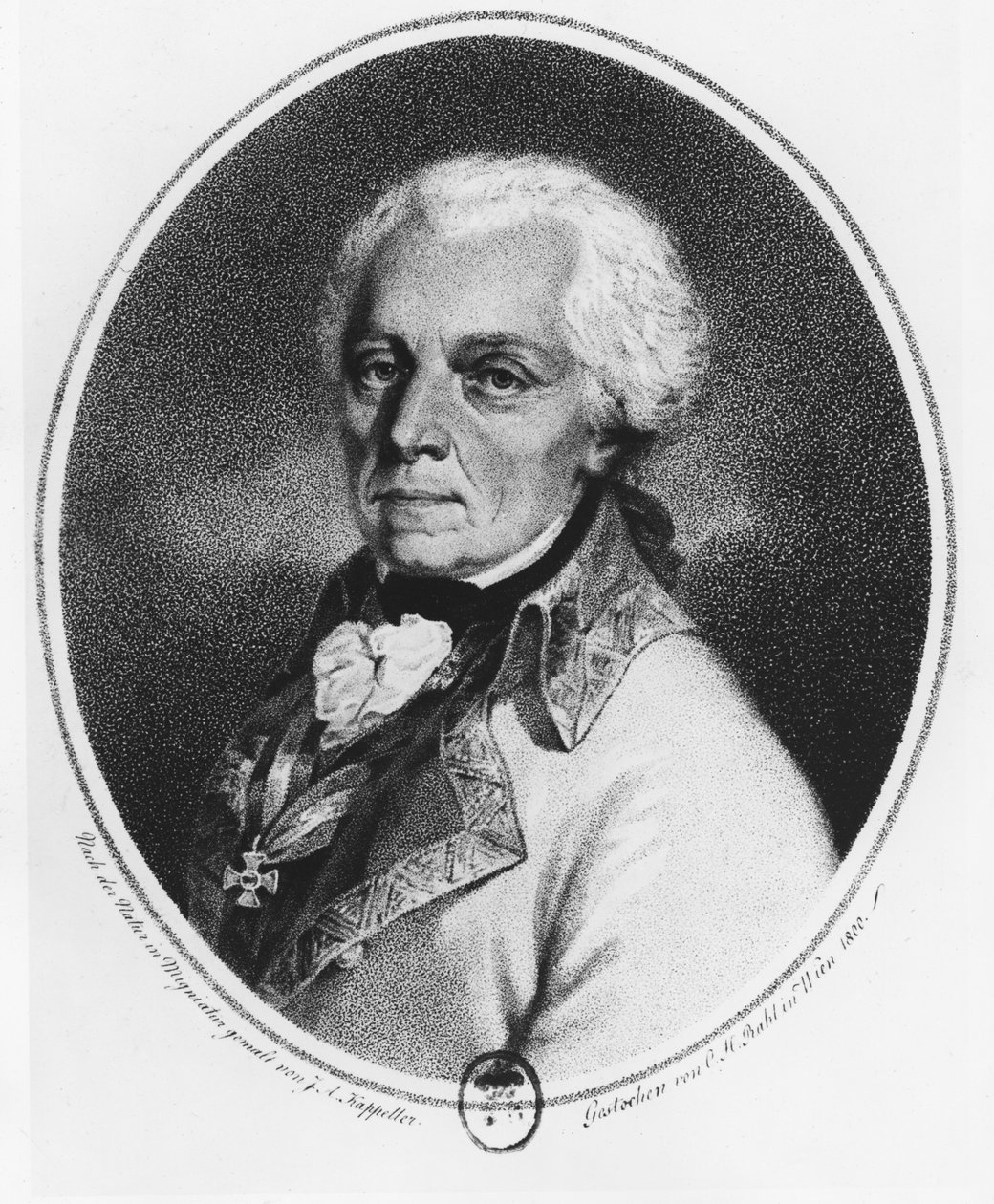 Paul Kray av Krajova (litho) av Austrian School