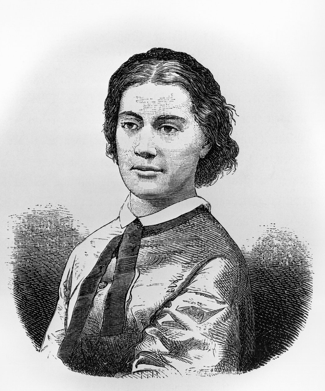 Porträtt av Alexandrine Tinné, illustration från 