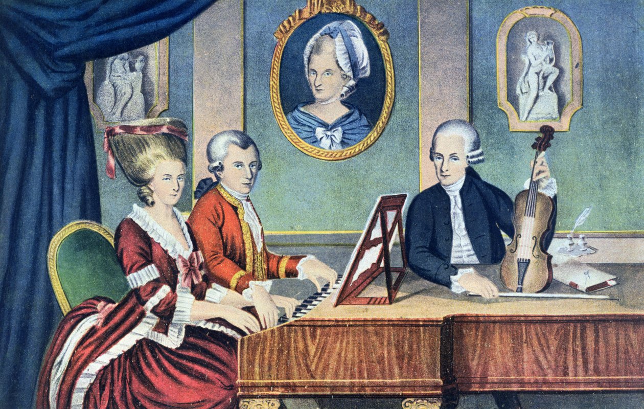 Familjen Mozart 1780-81, av Austrian School