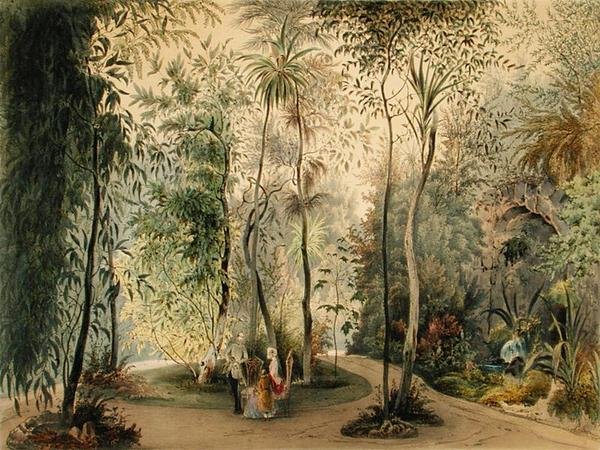 Vinterträdgården i Hofburgpalatset, Wien, 1852 (se även 170854) av Austrian School