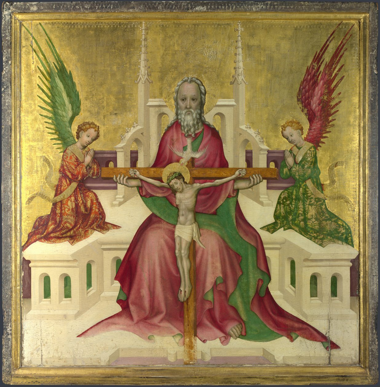Treenigheten med Kristus korsfäst, c.1410 av Austrian master