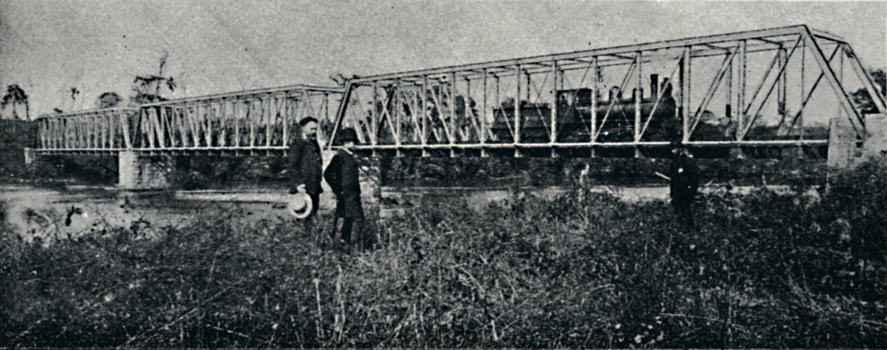 E. F. Mogyana-bron över Pardofloden, 1895 av Axel Frick