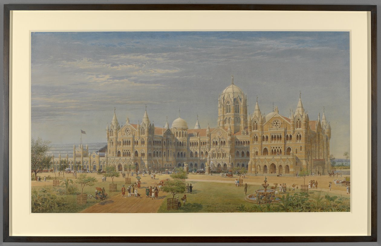 Great Indian Peninsula Railway Terminus och administrativa kontor, Bombay, senare kallad Victoria Railway Terminus av Axel Haig