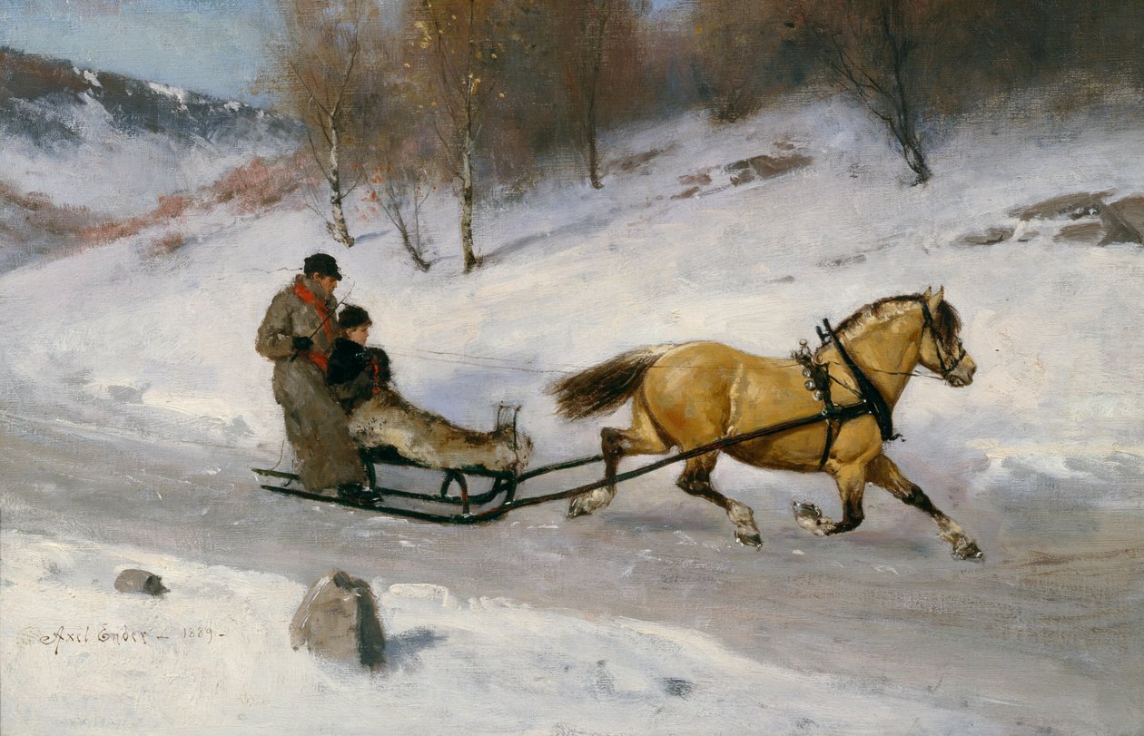 Kälkeåkning av Axel Hjalmar Ender