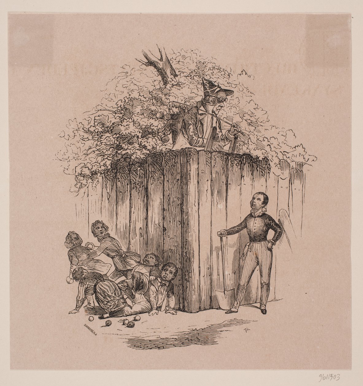 Barn som stjäl äpplen av Axel Theodor Kittendorff