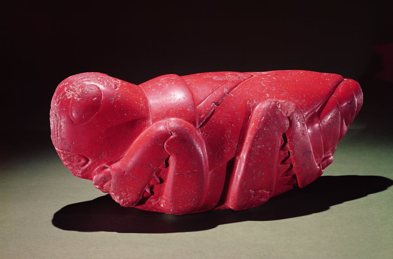 Gräshoppa från Chapultepec, Mexiko, ca 1500 (carnelit) av Aztec