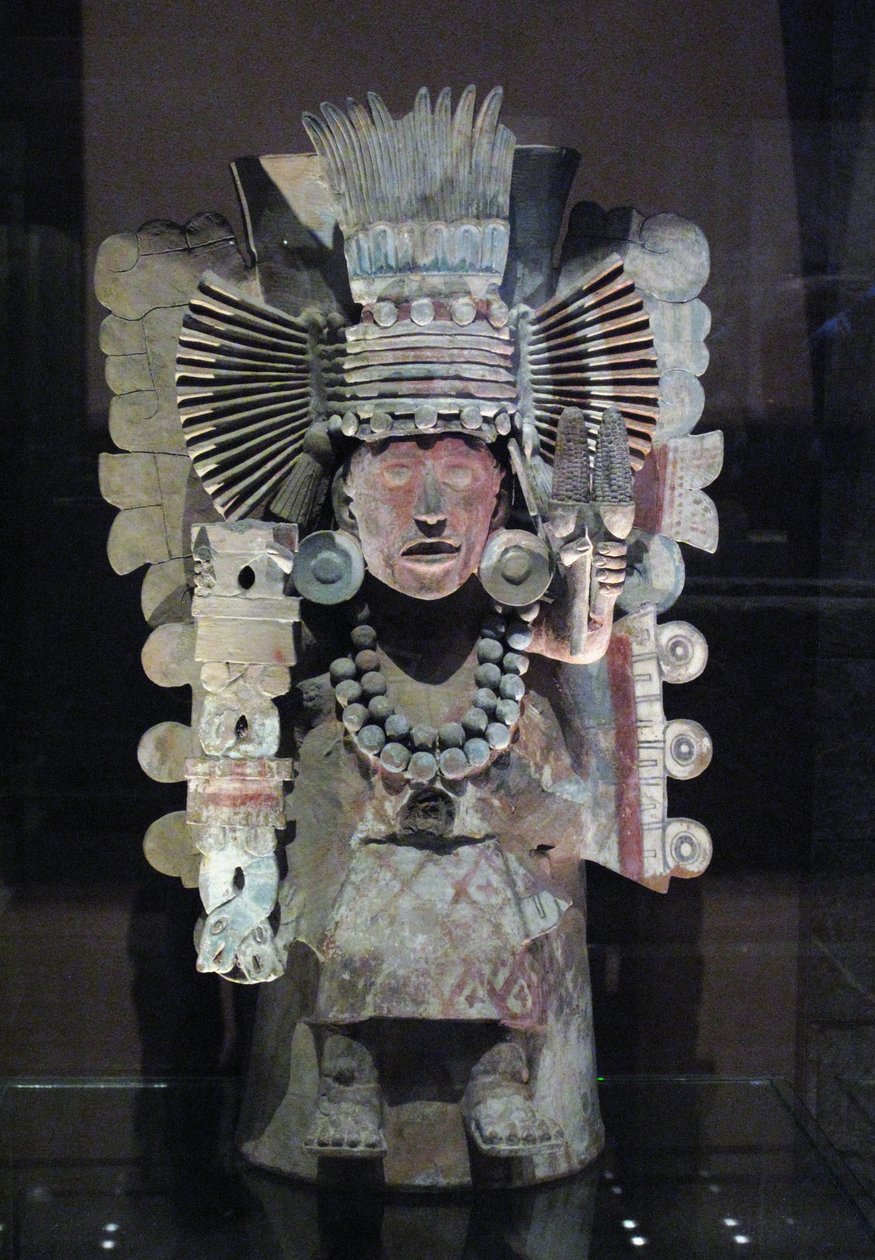 Rökelsebrännare i form av majsgudinnan Xilonen, Tlahuac, sen postklassisk period, ca 1500 av Aztec