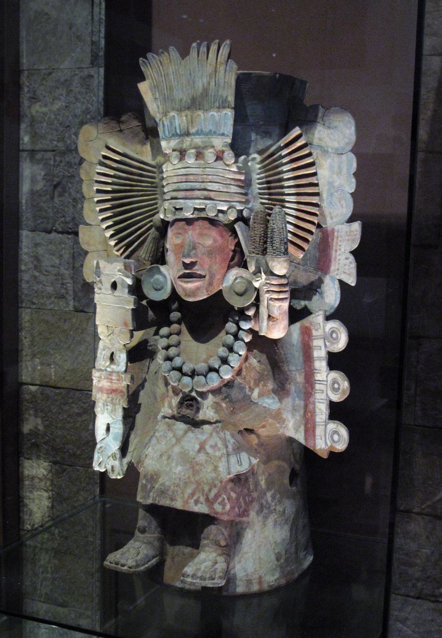 Rökelsebrännare i form av majsgudinnan Xilonen, Tlahuac, sen postklassisk period, ca 1500 av Aztec