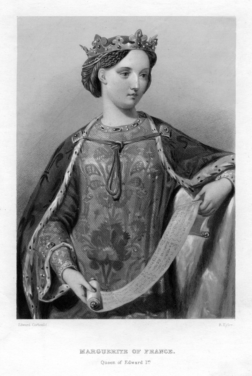 Marguerite av Frankrike, drottning av kung Edward I av England. av B. Eyles