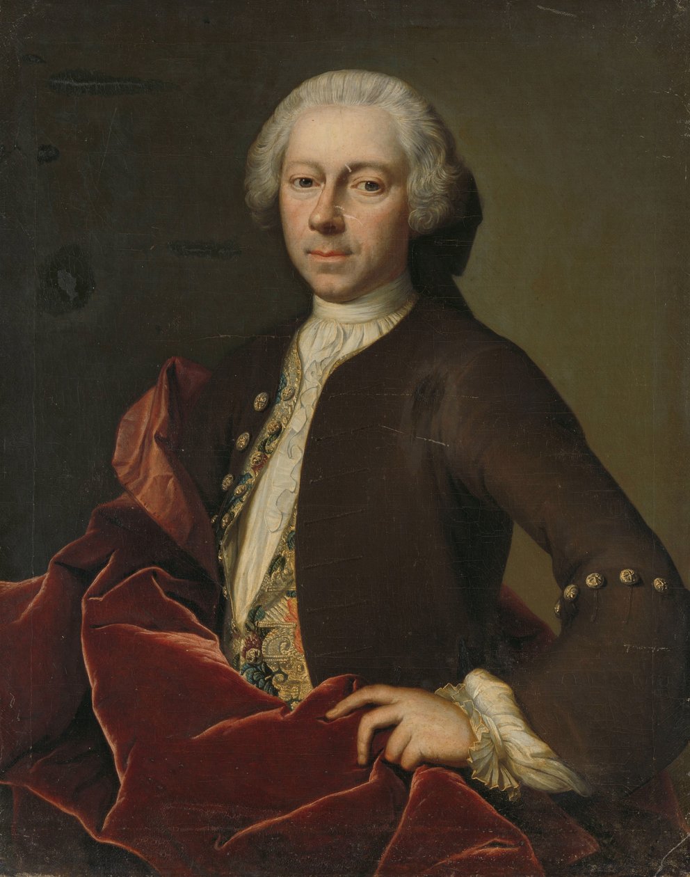 Porträtt av Pieter Parker, Alderman, Burgomaster and Council of Goes av B. Monmorency