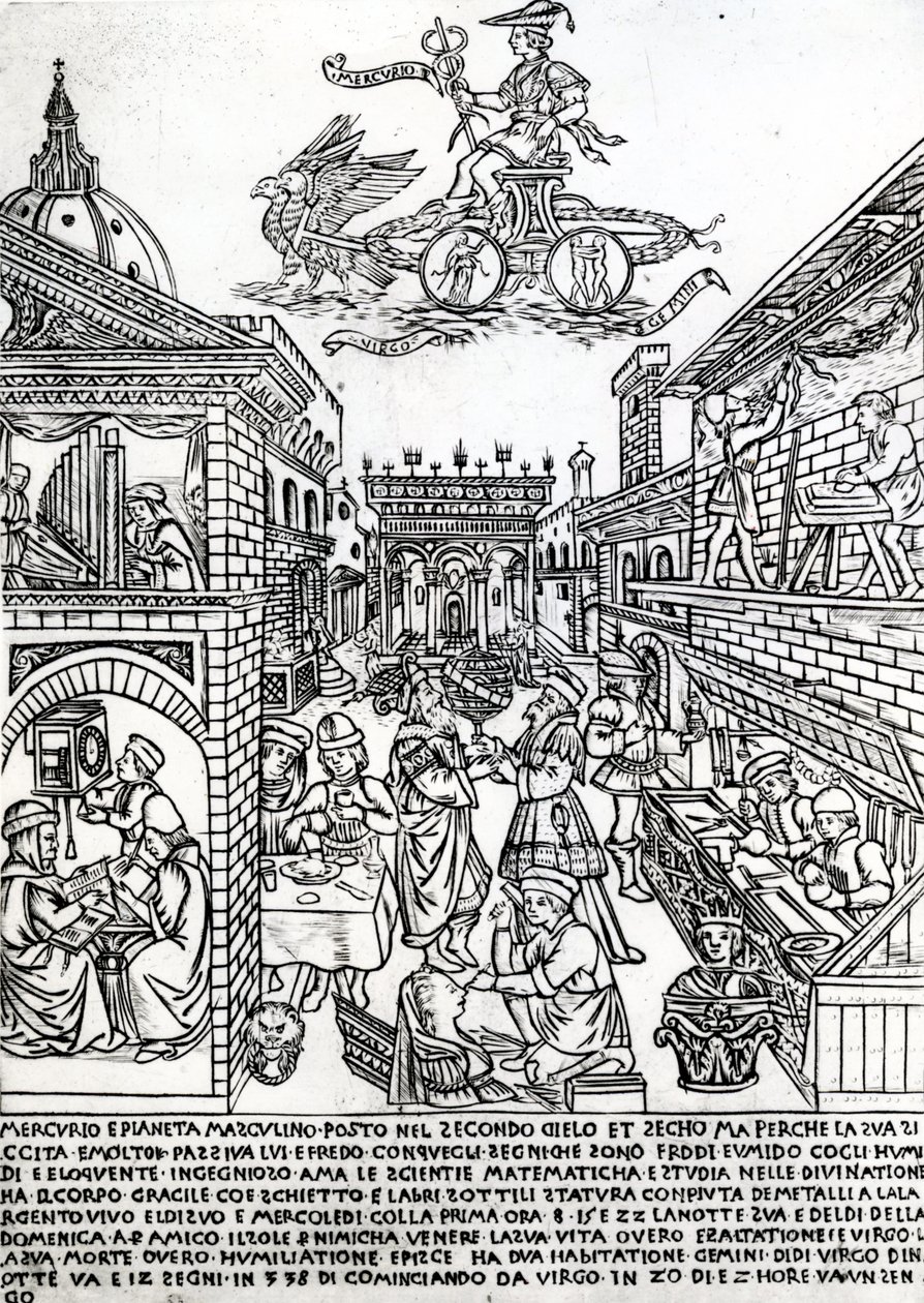 Merkurius, ca 1464 av Baccio Baldini