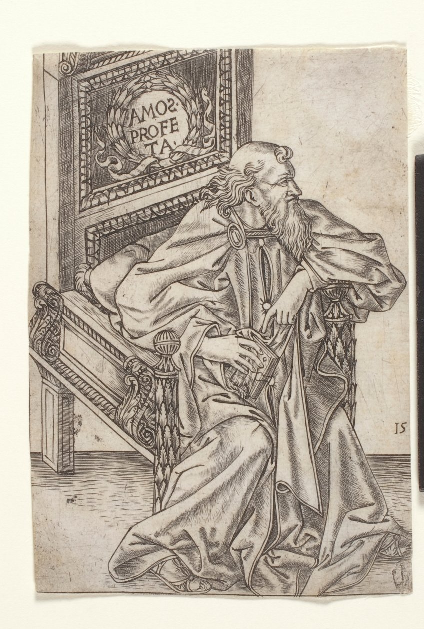 アモス、「預言者」から、1475年頃（彫刻）スウェーデン語 av Baccio Baldini