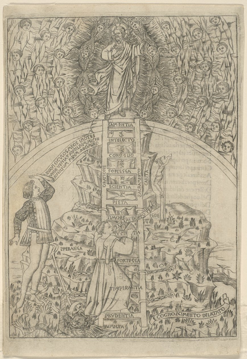 The Holy Mountain, folio 3 från The Holy Mountain (Monte Sancto di Dio) av Baccio Baldini