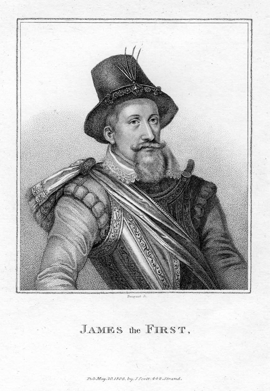 James I av England och VI av Skottland, 1806. av Bacquet