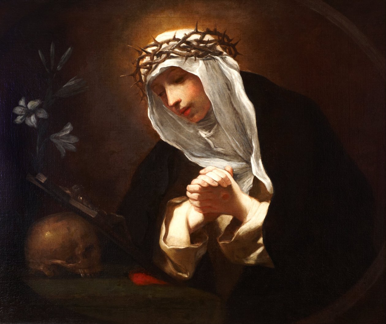 St Catherine of Siena  av Baldassare Franceschini