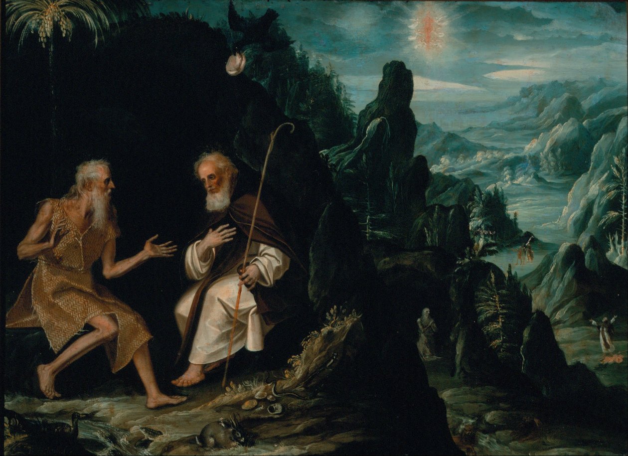 Eremiterna, Saint Paul och Saint Anthony av Baltasar de Echave Ibía