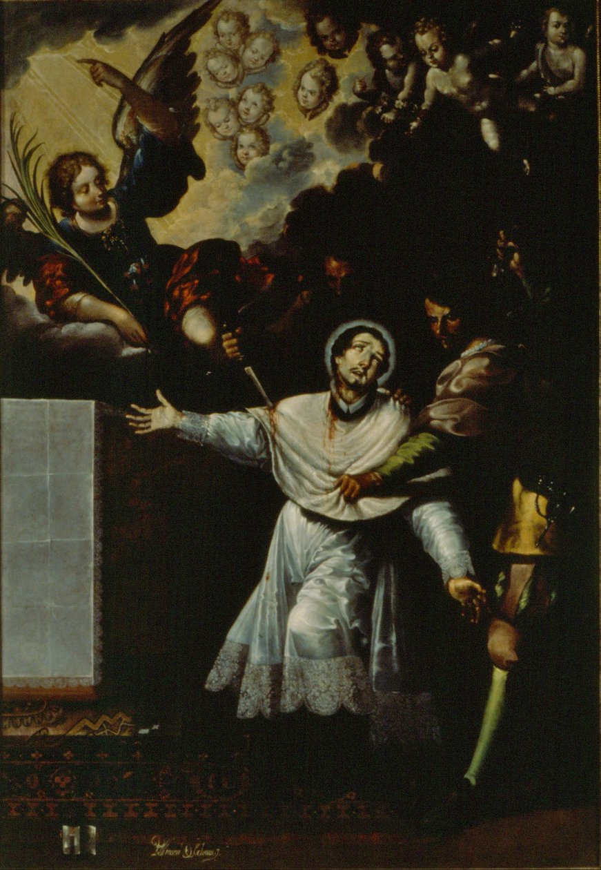 Saint Peter Arbués martyrskap av Baltasar de Echave y Rioja