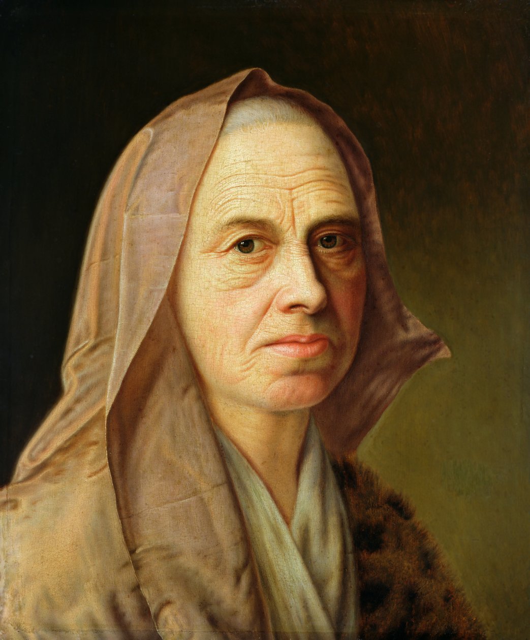 Old Woman swed av Balthasar Denner