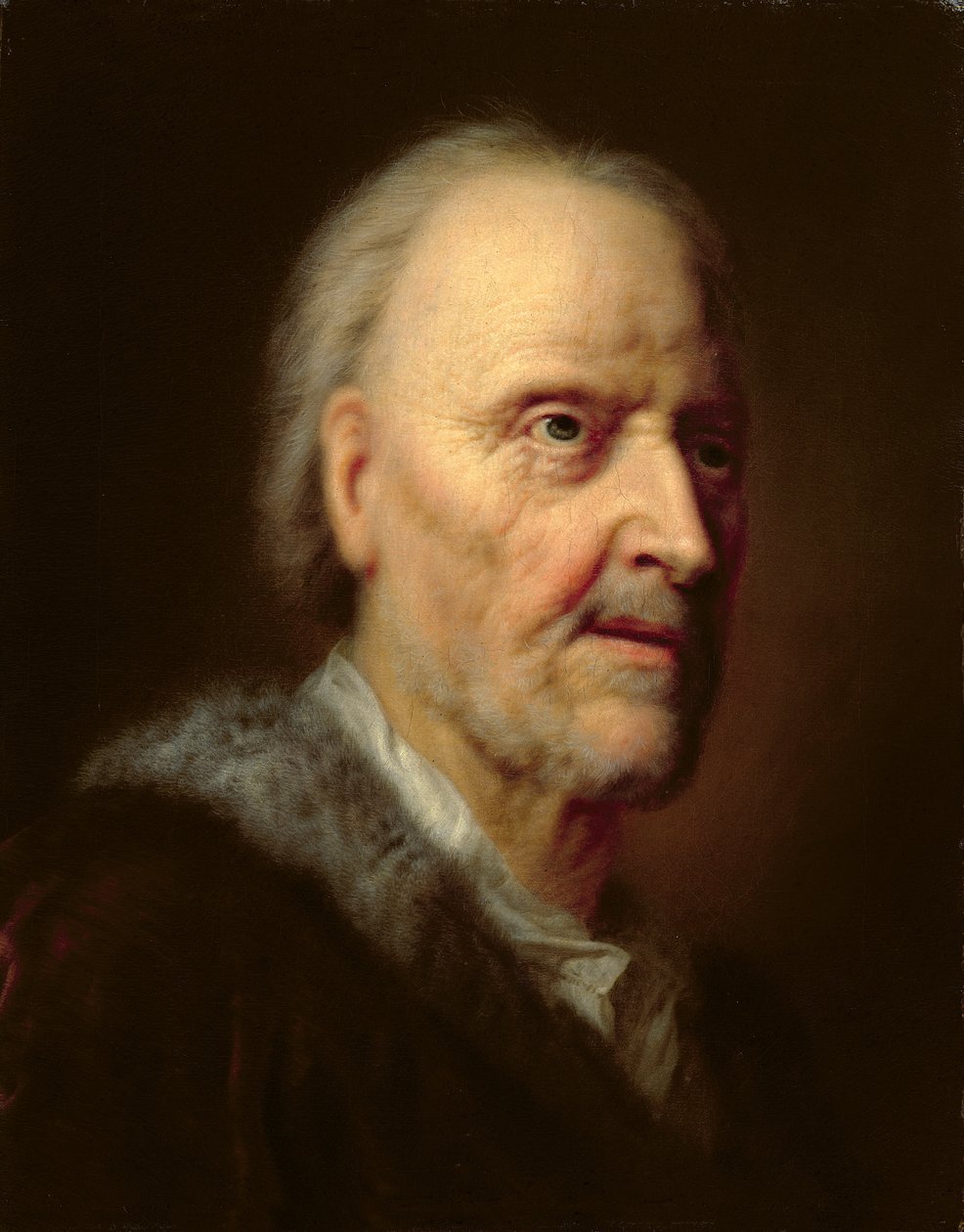 Porträtt av en gammal man av Balthasar Denner