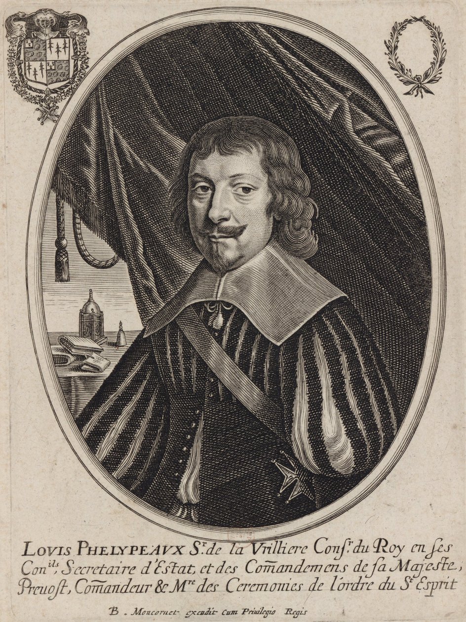 Louis Phélypeaux de La Vrillière, statssekreterare för den så kallade reformerade religionen av Balthazar Moncornet