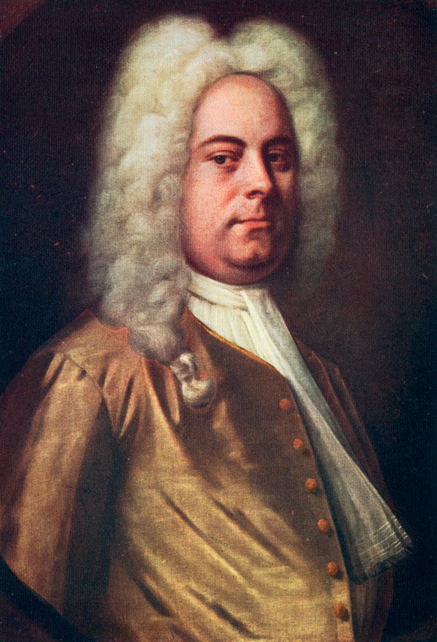 George Frideric Handel, 1685-1759, tysk kompositör, ca 1730-talet av Balthasar Denner