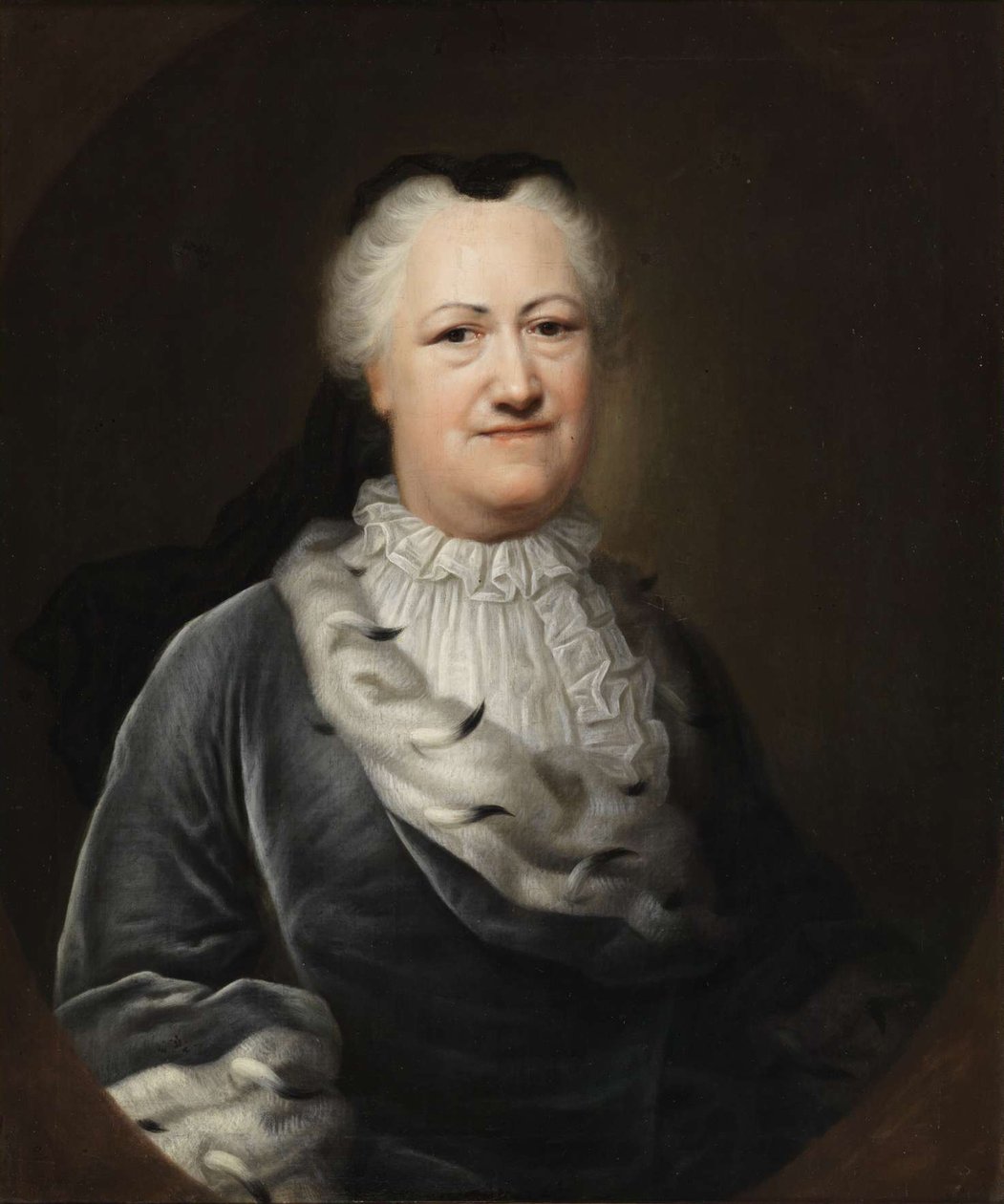 Porträtt av Elisabeth Sophie Marie, prinsessan av Brunswick-Wolfenbüttel 1683-1767, 1747 av Balthasar Denner