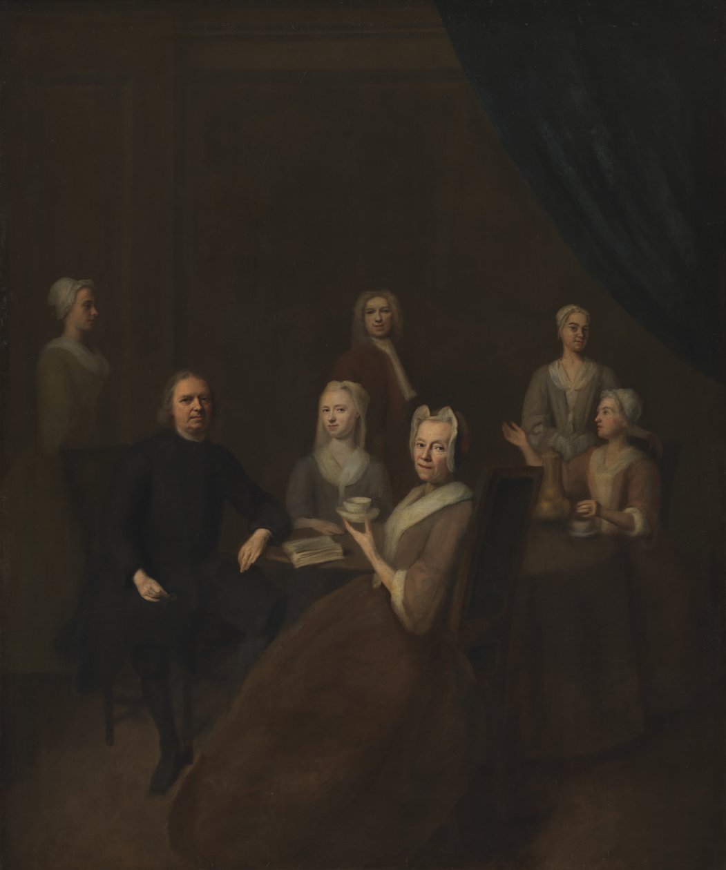 Konstnärens svärföräldrar och några av deras barn av Balthasar Denner