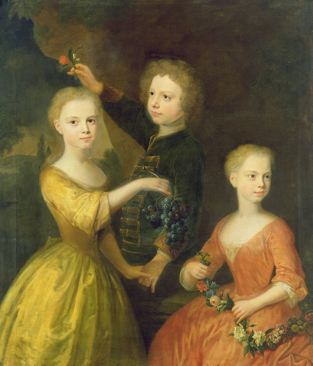 Børn af rådmand Barthold Heinrich Brockes (1680-1747) swed av Balthasar Denner