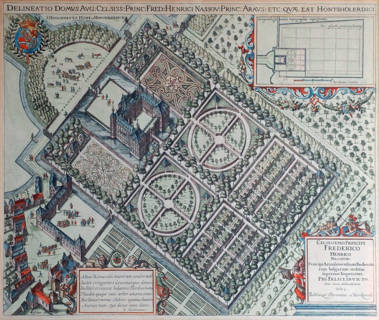 Hof te Honsholerdijk (1600-talet) av Balthasar Florisz. van Berckenrode