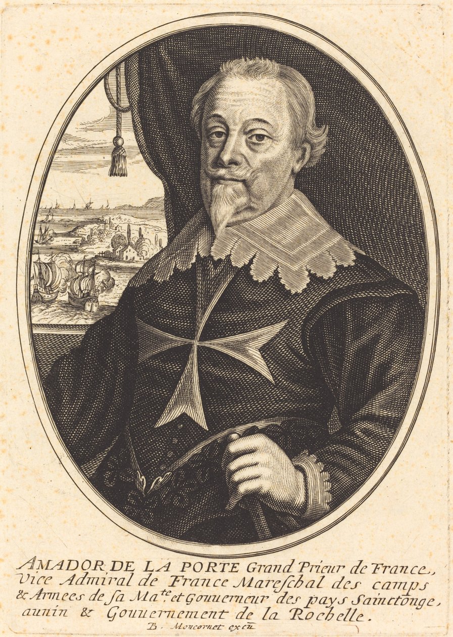 Amador de la Porte av Balthasar Moncornet