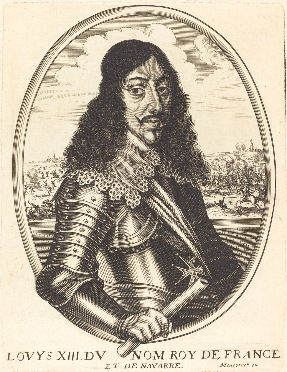Ludvig XIII, kung av Frankrike av Balthasar Moncornet