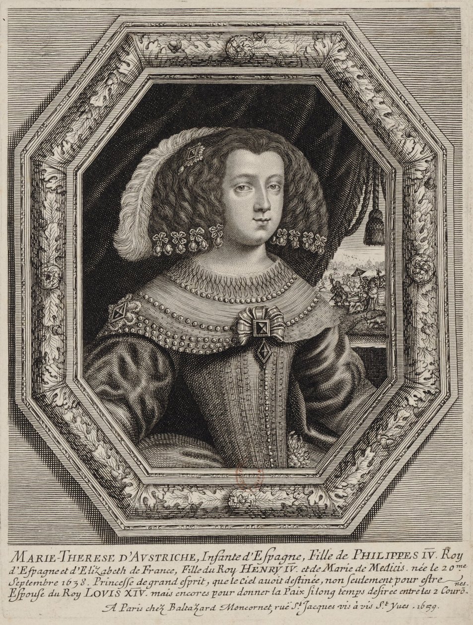 Moncornet, red - Marie Thérèse av Österrike av Balthasar Moncornet